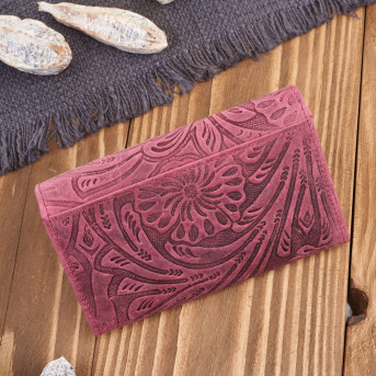 Portfel damski skórzany w kwiaty vintage T-108-HCH portfel damski duży Paolo Peruzzi RFID