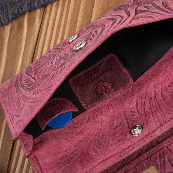 Portfel damski skórzany w kwiaty vintage T-108-HCH portfel damski duży Paolo Peruzzi RFID