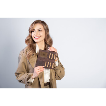 DAMSKI PORTFEL SKÓRZANY VINTGE PAOLO PERUZZI T-05-BR