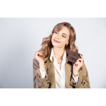 PORTFEL DAMSKI SKÓRZANY VINTAGE RETRO T-11-BR