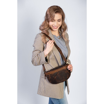 SKÓRZANA SASZETKA NA PAS VINTAGE PAOLO PERUZZI T-36-LB