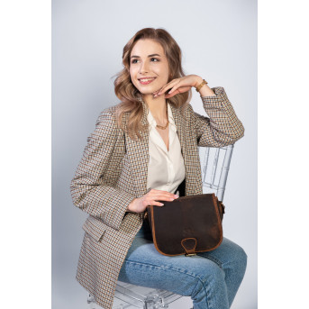 SKÓRZANA TOREBKA DAMSKA NA RAMIĘ PAOLO PERUZZI T-39-BR