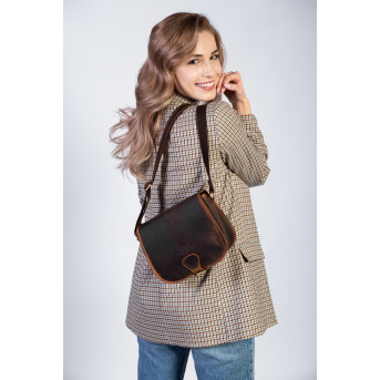 SKÓRZANA TOREBKA DAMSKA NA RAMIĘ PAOLO PERUZZI T-39-BR