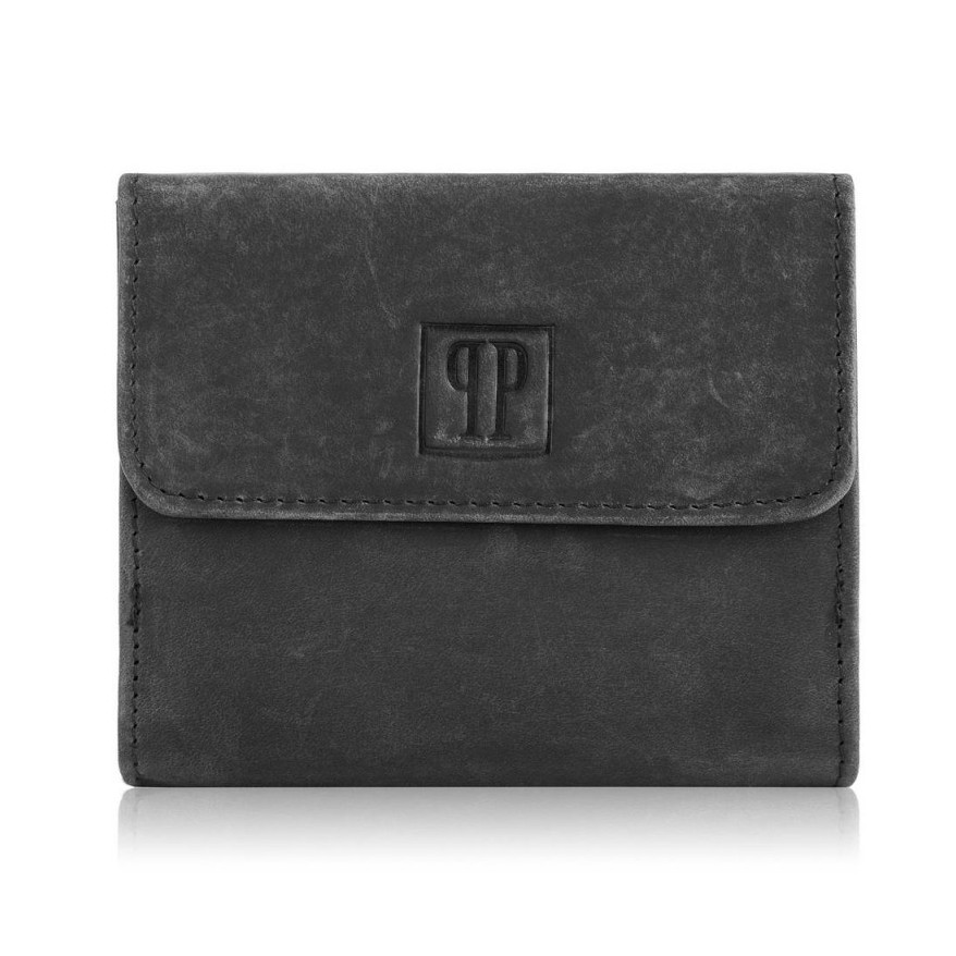 ZESTAW DLA NIEJ ZUP-64-BL: PORTFEL SKÓRZANY T-11 I ETUI NA KLUCZE T-51