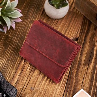 ZESTAW DLA NIEJ ZUP-64-RD: PORTFEL SKÓRZANY T-11 I ETUI NA KLUCZE T-51