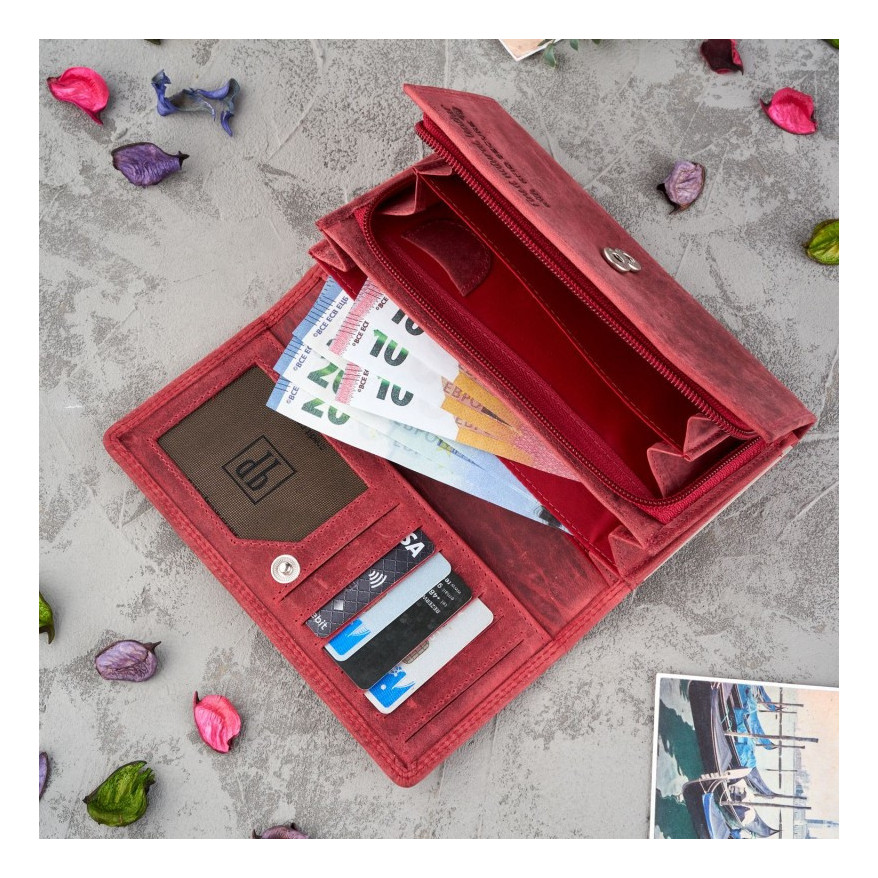 ZESTAW PREZENTOWY ZUP-37-RD PORTFEL SKÓRZANY T-05 I ETUI T-51