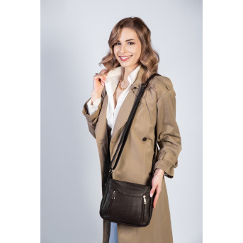 SKÓRZANA LISTONOSZKA DAMSKA NA RAMIĘ PAOLO PERUZZI Z-52-BR