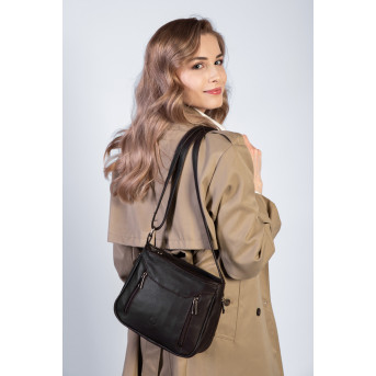 SKÓRZANA LISTONOSZKA DAMSKA NA RAMIĘ PAOLO PERUZZI Z-52-BR