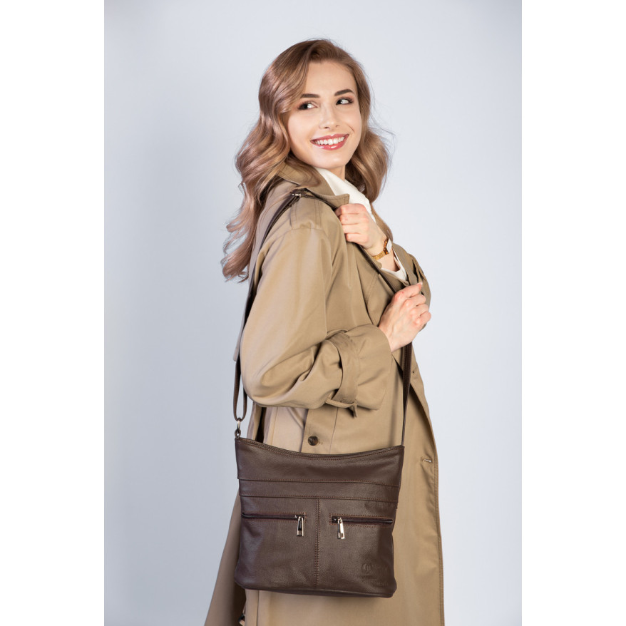 SKÓRZANA LISTONOSZKA DAMSKA PAOLO PERUZZI Z-53-BR