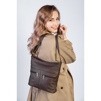 SKÓRZANA LISTONOSZKA DAMSKA PAOLO PERUZZI Z-53-BR