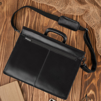 Torba męska na ramię skórzana do pracy aktówka na dokumenty i laptopa
