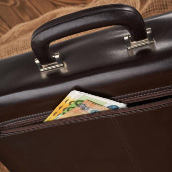 Torba męska na ramię skórzana do pracy aktówka na dokumenty i laptopa