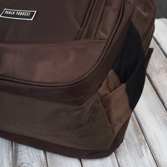 Plecak męski na laptopa do pracy T-120 plecak męski sportowy brązowy Paolo Peruzzi