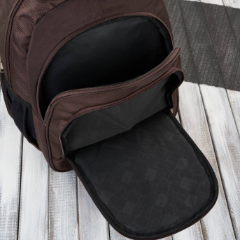 Plecak męski na laptopa do pracy T-120 plecak męski sportowy brązowy Paolo Peruzzi