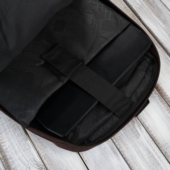 Plecak męski na laptopa do pracy T-120 plecak męski sportowy brązowy Paolo Peruzzi