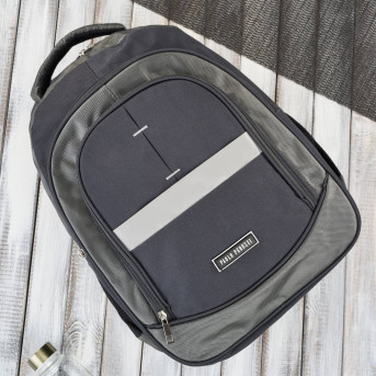 Plecak męski na laptopa do pracy T-120 plecak męski sportowy szary Paolo Peruzzi