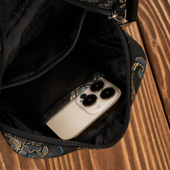 Portfel damski skórzany mały T-11-G i listonoszka damska na ramię T-63-G