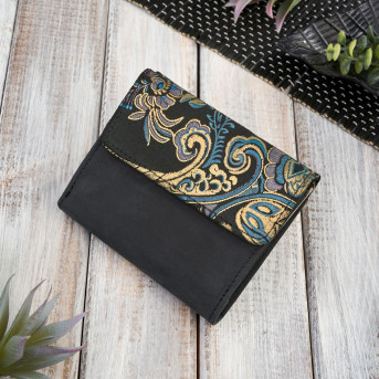 Portfel damski skórzany mały T-11-G i listonoszka damska na ramię T-63-G