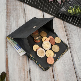 Portfel damski skórzany mały T-11-G i listonoszka damska na ramię T-63-G