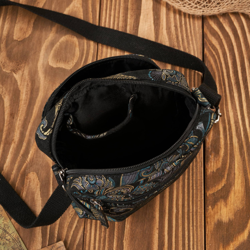 Portfel damski skórzany mały T-09-G i listonoszka damska na ramię T-63-G