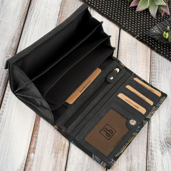 Portfel damski skórzany mały T-09-G i listonoszka damska na ramię T-63-G