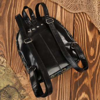 Portfel damski skórzany T-09-G i plecak damski skórzany miejski T-18-G