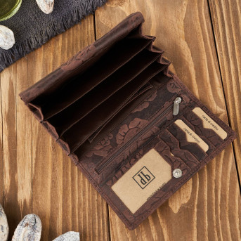 Portfel damski skórzany duży T-107 portfel damski z ochroną kart Paolo Peruzzi