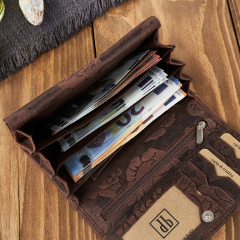 Portfel damski skórzany duży T-107 portfel damski z ochroną kart Paolo Peruzzi