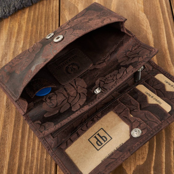 Portfel damski skórzany duży T-107 portfel damski z ochroną kart Paolo Peruzzi