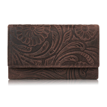 Portfel damski skórzany na zatrzask T-108 portfel damski z RFID