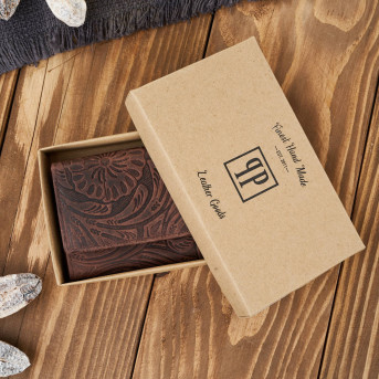 Portfel damski skórzany w kwiaty vintage T-108-HBR portfel damski duży Paolo Peruzzi RFID