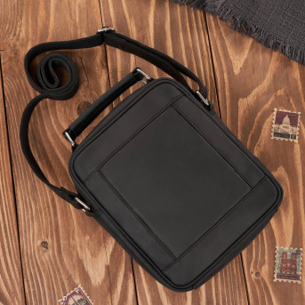 Saszetka męska na ramię skórzana elegancka do pracy praktyczna