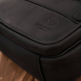 Saszetka męska na ramię skórzana elegancka do pracy praktyczna