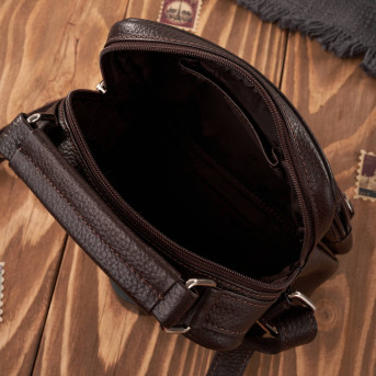 Saszetka męska na ramię skórzana elegancka do pracy praktyczna