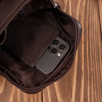 Saszetka męska na ramię skórzana elegancka do pracy praktyczna