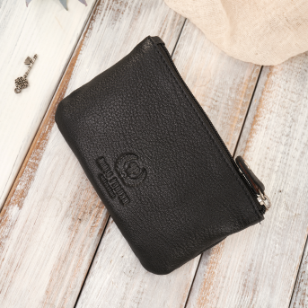 Portfel damski skórzany z kwiatowym wzorem etui na klucze zestaw prezentowy Paolo Peruzzi