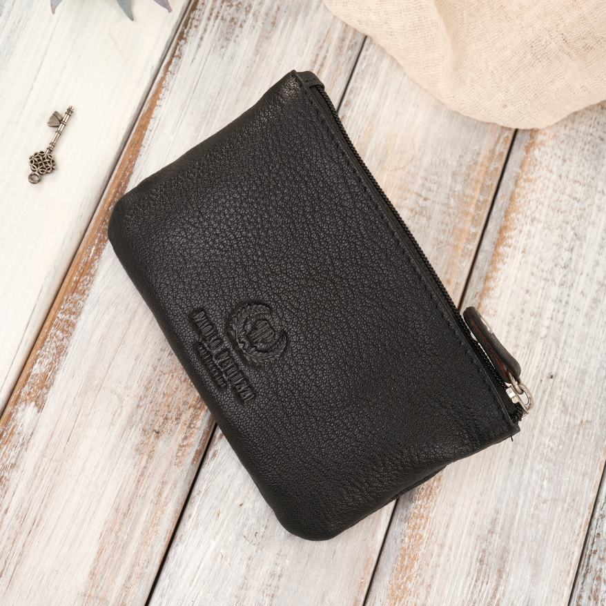 Portfel damski skórzany z kwiatowym wzorem etui na klucze zestaw prezentowy Paolo Peruzzi