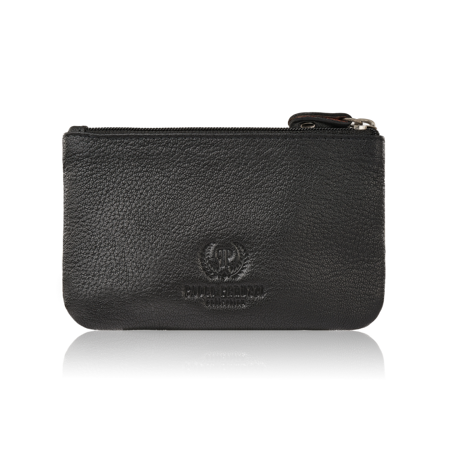 Portfel damski skórzany z kwiatowym wzorem etui na klucze zestaw prezentowy Paolo Peruzzi