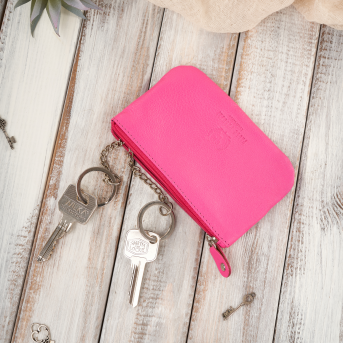 Portfel damski skórzany z kwiatowym wzorem etui na klucze zestaw prezentowy Paolo Peruzzi