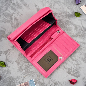 Portfel damski skórzany z kwiatowym wzorem etui na klucze zestaw prezentowy Paolo Peruzzi