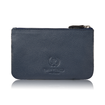 Kosmetyczka skórzana granatowa i etui na klucze ze skóry naturalnej