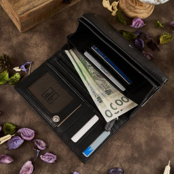 Portfel damski skórzany z kwiatowym wzorem etui na klucze zestaw prezentowy Paolo Peruzzi