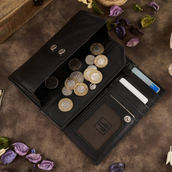 Portfel damski skórzany z kwiatowym wzorem etui na klucze zestaw prezentowy Paolo Peruzzi