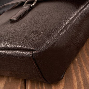 Listonoszka damska skórzana mała torebka damska brązowa