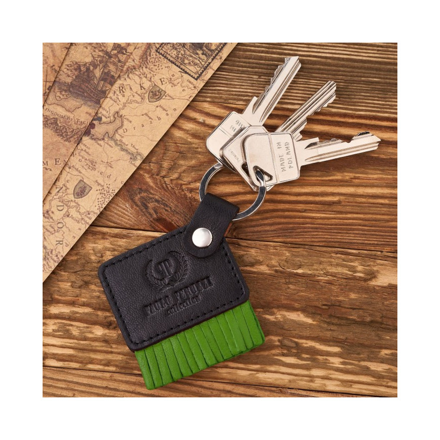 Etui na okulary, etui na klucze i breloczek zestaw prezentowy zielony