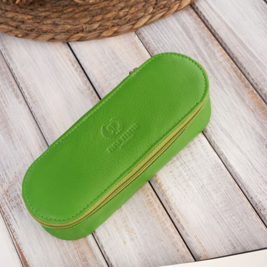Etui na okulary, etui na klucze i breloczek zestaw prezentowy zielony