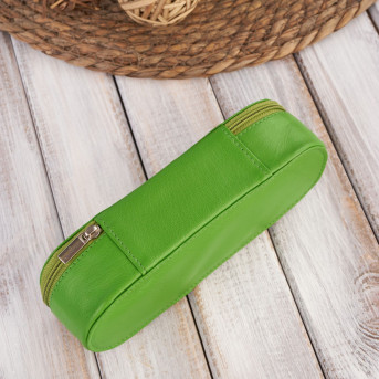 Etui na okulary, etui na klucze i breloczek zestaw prezentowy zielony