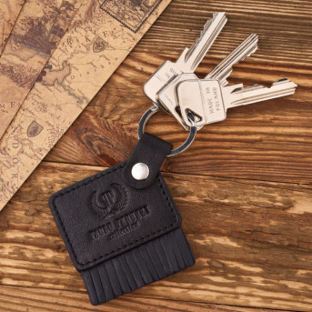 Etui na okulary, etui na klucze i breloczek zestaw prezentowy czarny