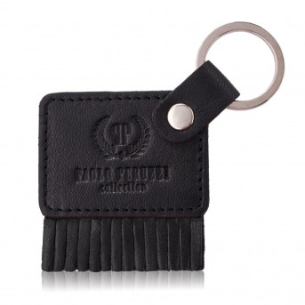 Etui na okulary, etui na klucze i breloczek zestaw prezentowy czarny