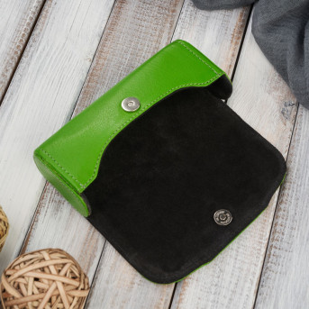 Etui na okulary, etui na klucze i breloczek zestaw prezentowy zielony